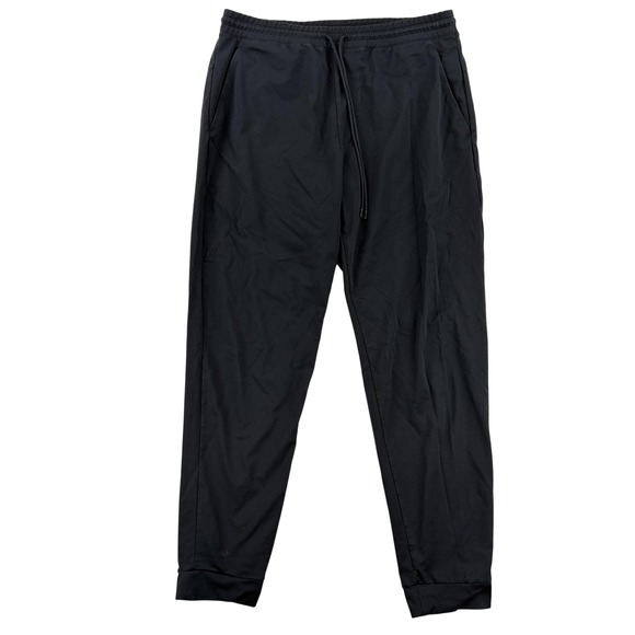 Uniqlo Other - Uniqlo Jogger Pants Mens Large Black Woven Elastic Performance Pocket Running